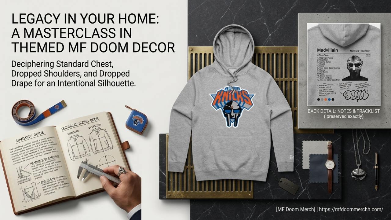 MF DOOM Hoodie Size Guide